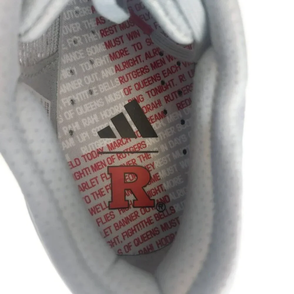 Adidas Adizero SL2 Mens Size 10 Rutgers Scarlet Knights Running Shoes Stone Gray - Picture 3 of 12